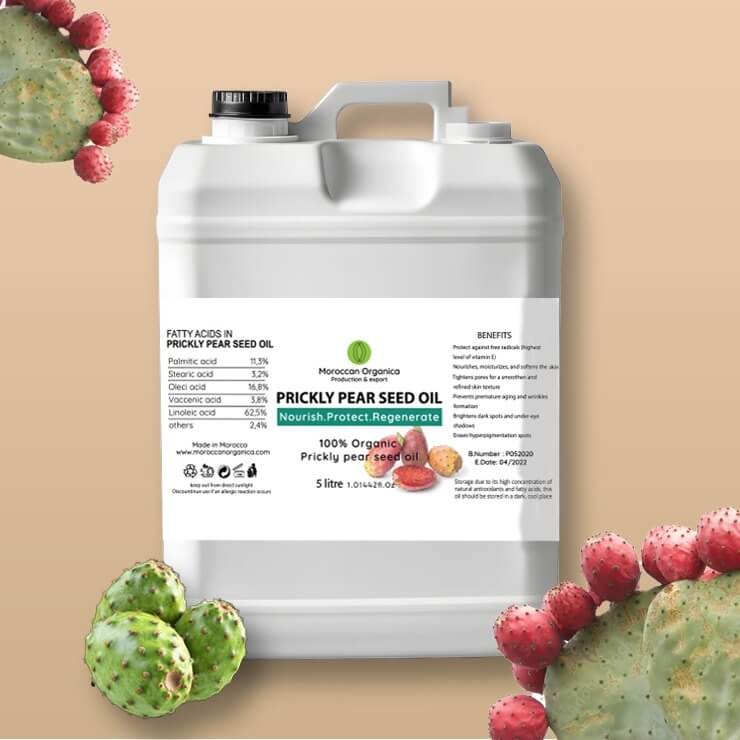 Prickly Pear Seed Oil 5 L -1.32086 Gallon