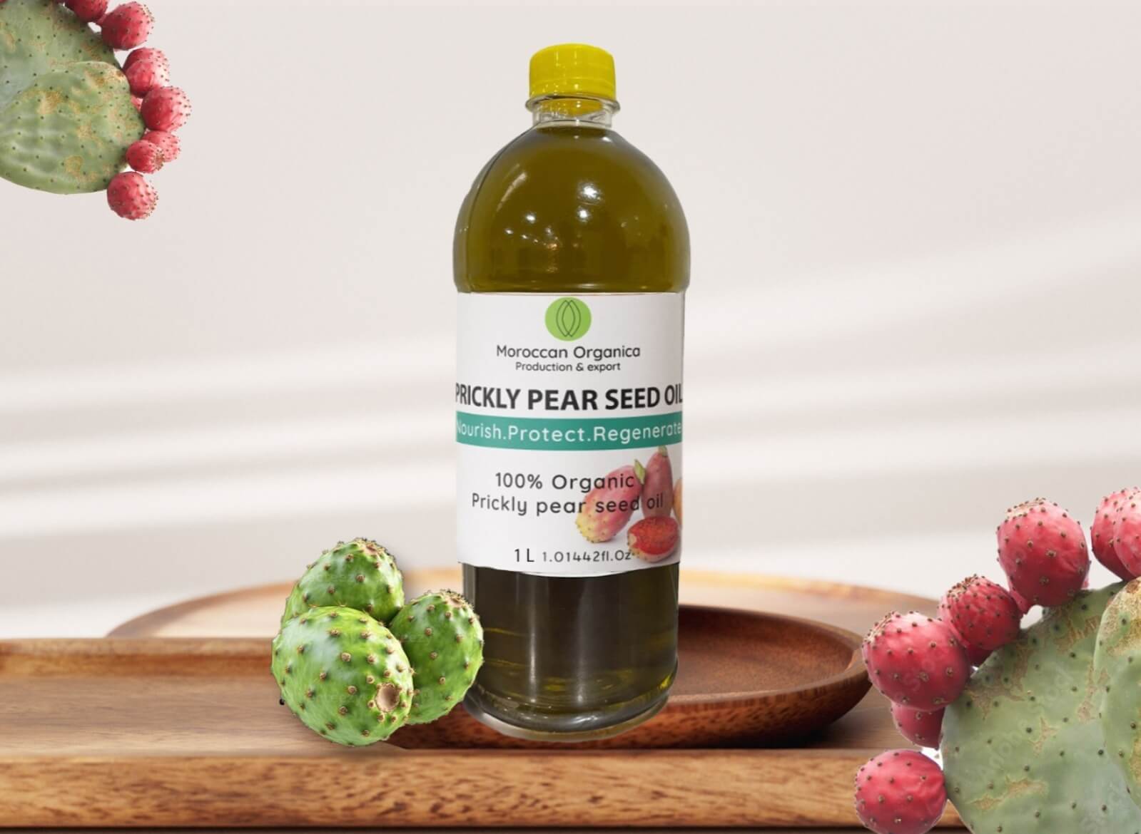 Prickly Pear Seed Oil 1 L - 0.264 Gallon